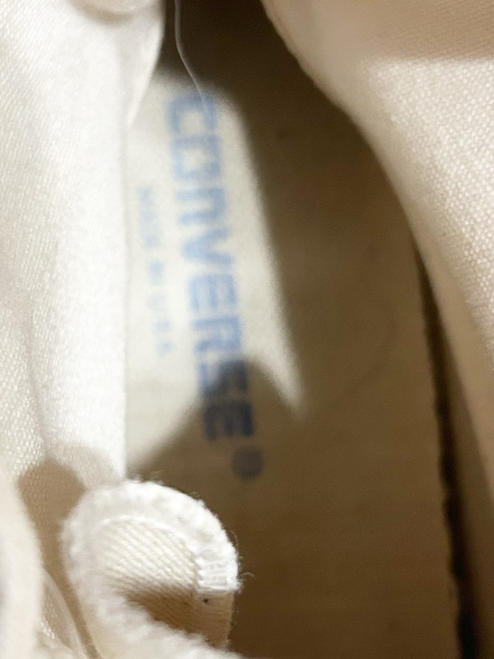 Converse Chuck Taylor All Star High-Top Sneakers – Off-White Canvas – Size 10 - Picture 9 of 10